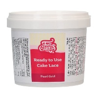 Essbare Spitze, gebrauchsfertig, Perl?Gold, 200 g - FunCakes