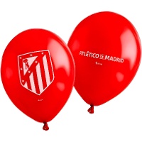 Latexballons Atlético de Madrid, 30 cm - 6 Stück