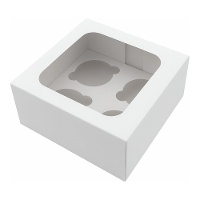 Kartonbox für 4 Cupcakes - Hilarious