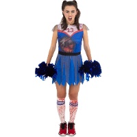 Zombie-Cheerleader-Kostüm für Damen