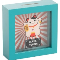 Dekorative Spardose Maneki Neko - Glückskatze