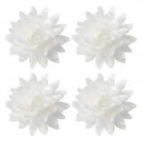 Weiße Lotosblumenwaffeln 5,5 cm - Dekora - 18 Stück