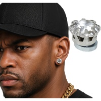 Magnetische, glänzende Ohrstecker - 1 Paar