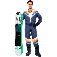 Blaue Skifahrer-Verkleidung für Herren