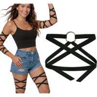 Schwarzes Band für Bein oder Arm