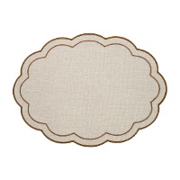 Platzset 45 x 33 cm Bois & Terre Wellen - 1 Stück