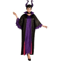 Böse Fee Kostüm mit langem Kleid für Frauen.