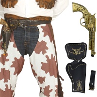 Schwarzes Holster mit Pistole