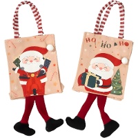 Geschenktasche mit Weihnachtsmann, 19 x 15 x 5 cm - 1 Stück