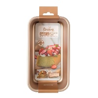 Roségoldene Kastenform 23,1 x 12,9 x 7 cm für Brot - Decora