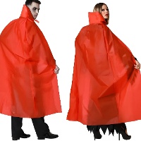 Vampir-Umhang 140 cm mit hohem Kragen für Erwachsene