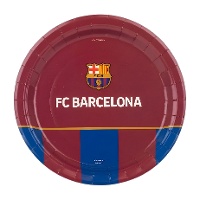 FC Barcelona Einwegteller, 18 cm - Blaugrana, 8 Stück