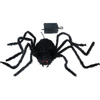 Animierte Halloween-Spinne mit Licht, Sound und Bewegung