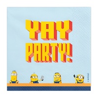 Minions-Servietten 16,5 x 16,5 cm - 20 Stück