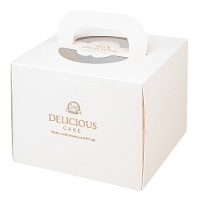 Kuchenbox 30 x 30 x 15,5 cm mit weißer Basis - Hilarious