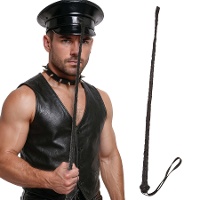 Schwarze Reitgerte - 68 cm