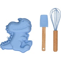 Dinosaurier-Kuchen-Set mit Utensilien - Wilton - 3-teilig