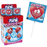 Herz-Lutscher - Einzelpackung - Fini caretos funny faces - 170 Stück