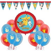 Dekorationsset für eine Pokemon-Party - 22-teilig