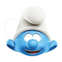 Caretas de Pitufos - 6 unidades