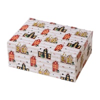 Schachtel für Weihnachtshaus-Süßigkeiten, 18 x 13,5 x 7,5 cm