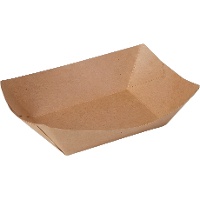 Ovale Pappschalen, 8,5 x 5,5 x 3,5 cm - 6 Stück