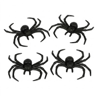 Deko-Spinnen 7 cm - 4 Stück