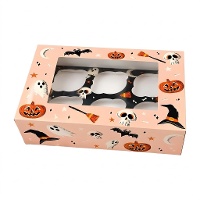 Box für 6 Halloween-Cupcakes 