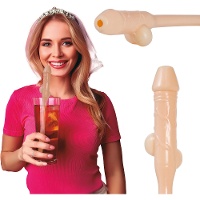 Trinkhalm in Penisform - 28 cm