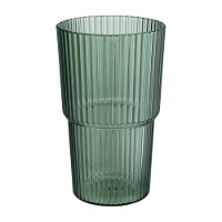 550-ml-Acrylbecher mit grünen Streifen